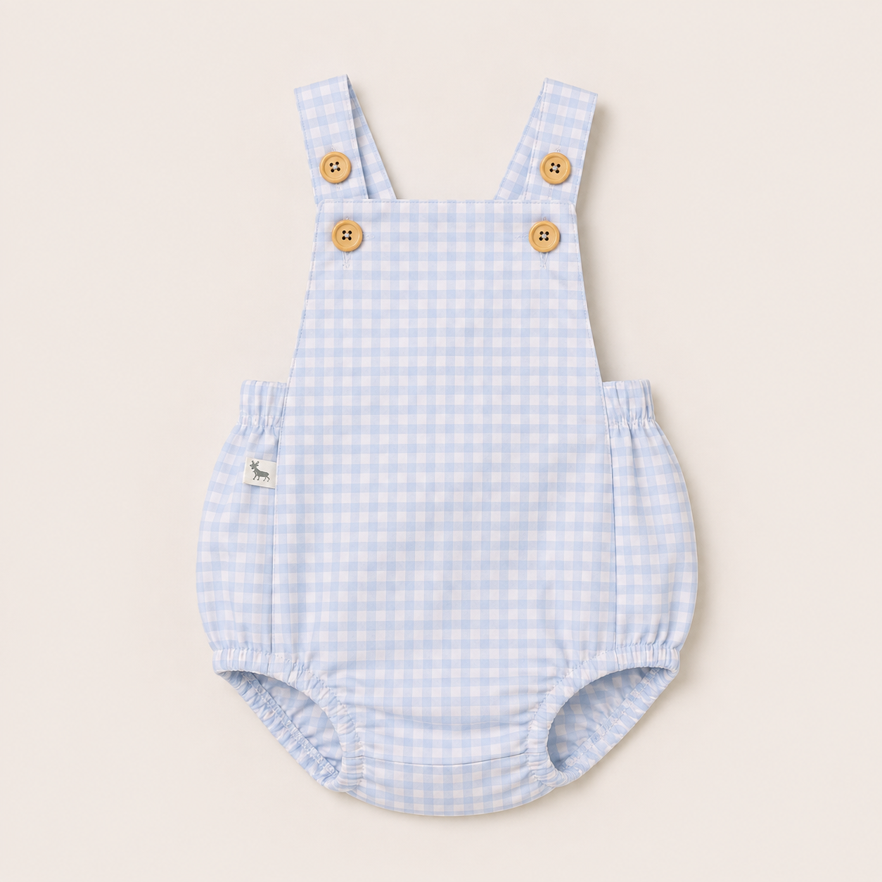 Pelele de bebé unisex de ajedrez azul