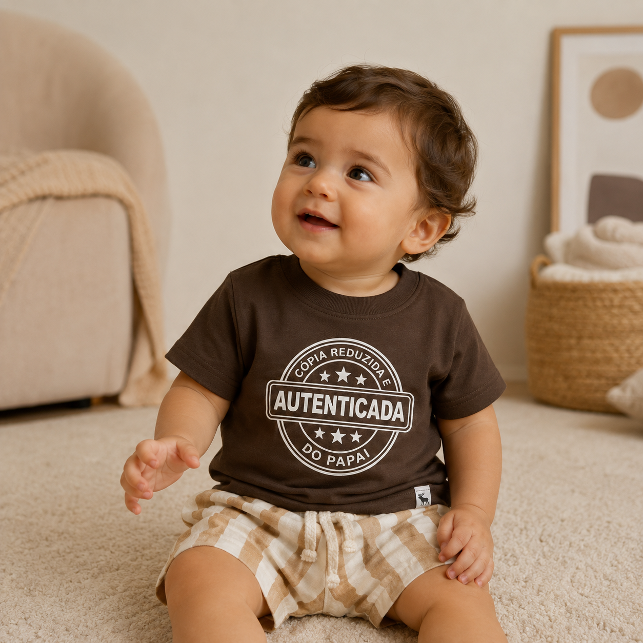 Camisa Algodão Copia do Papai Mocha