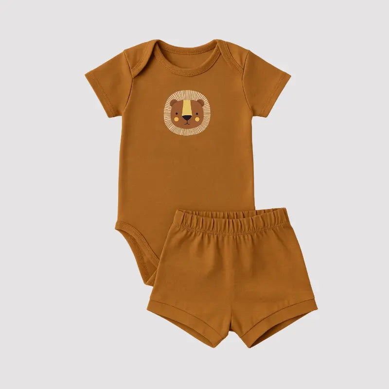 Conjunto Bebe Algodao Lion