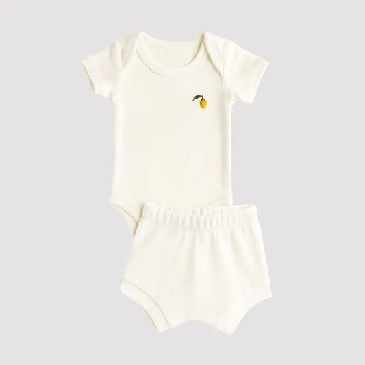 Conjunto Bebê Algodão Orgânic Lemon Curto