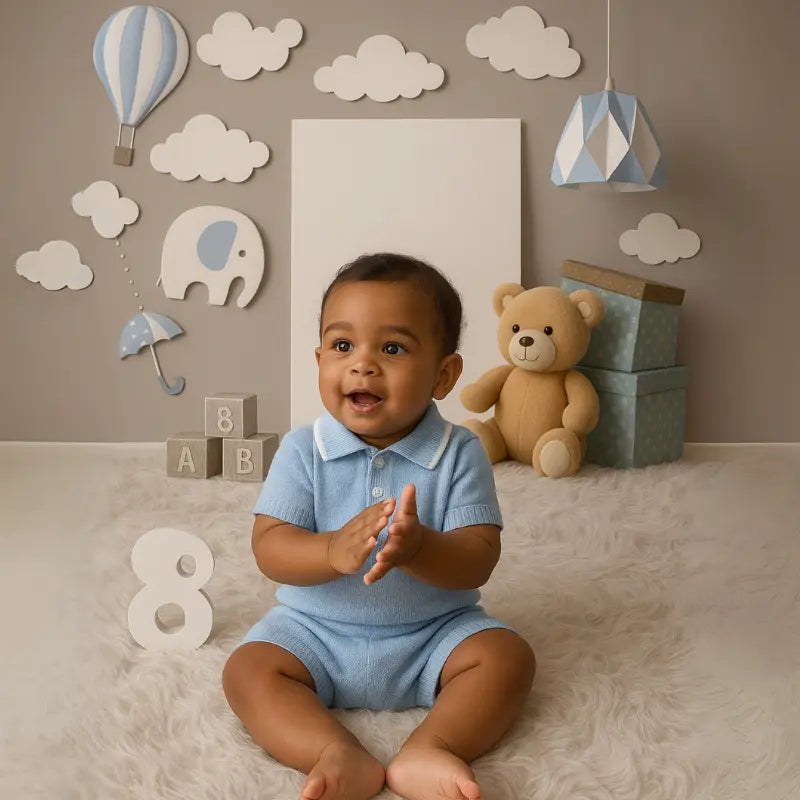 Conjunto Bebê Tricot Breeze Blue