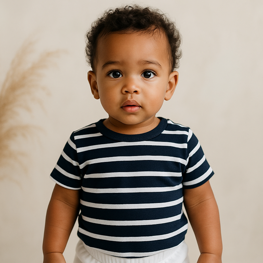 Camisa Bebê Confort Listrado Black