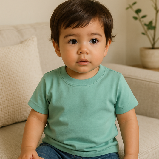 Camisa Bebê Basic Algodão Verde Menta