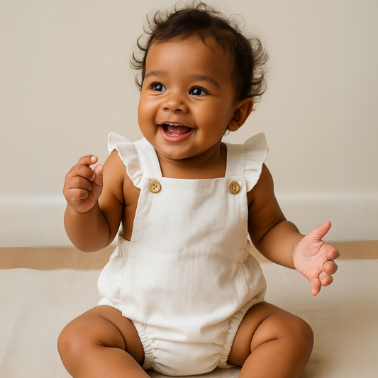 Romper Bebê Anelise Off White