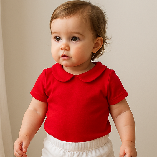 Camisa Bebê Gola Redonda Red