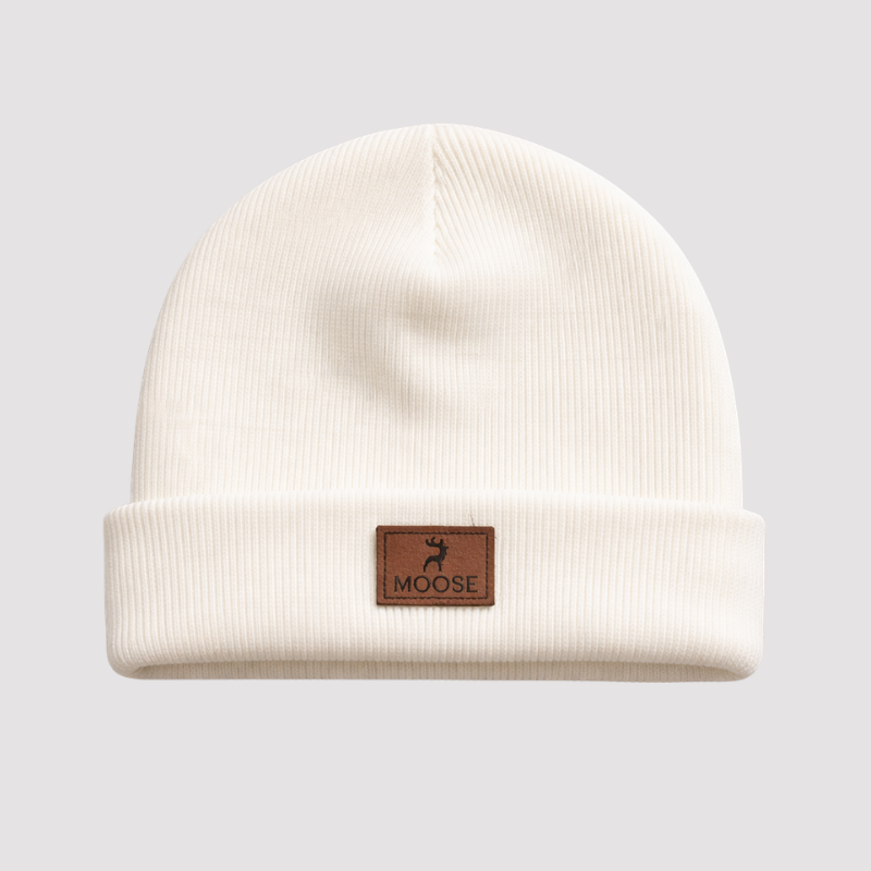 Touca Bebê Algodão canelado Off White