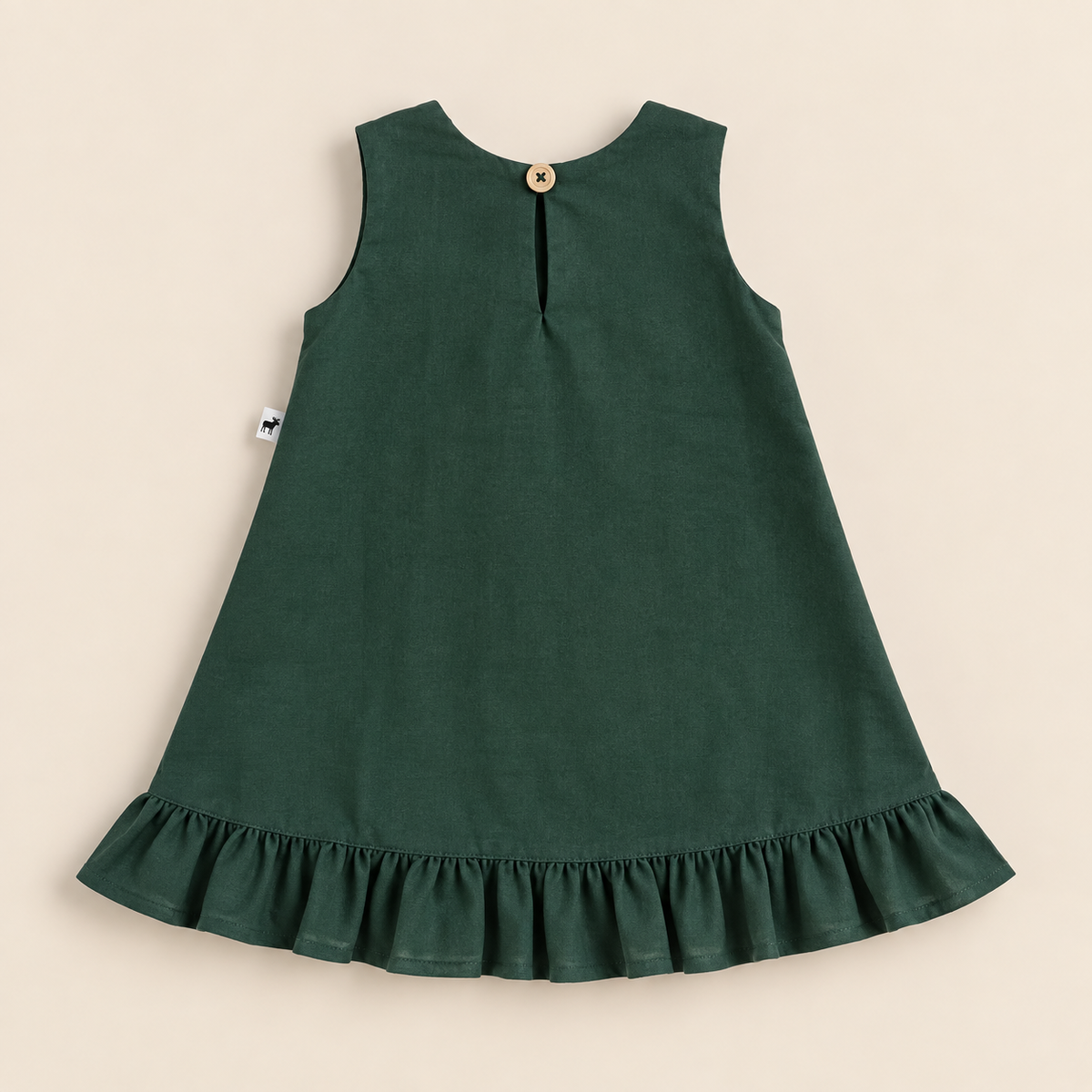 Vestido Infantil Algodão Petite Musgo
