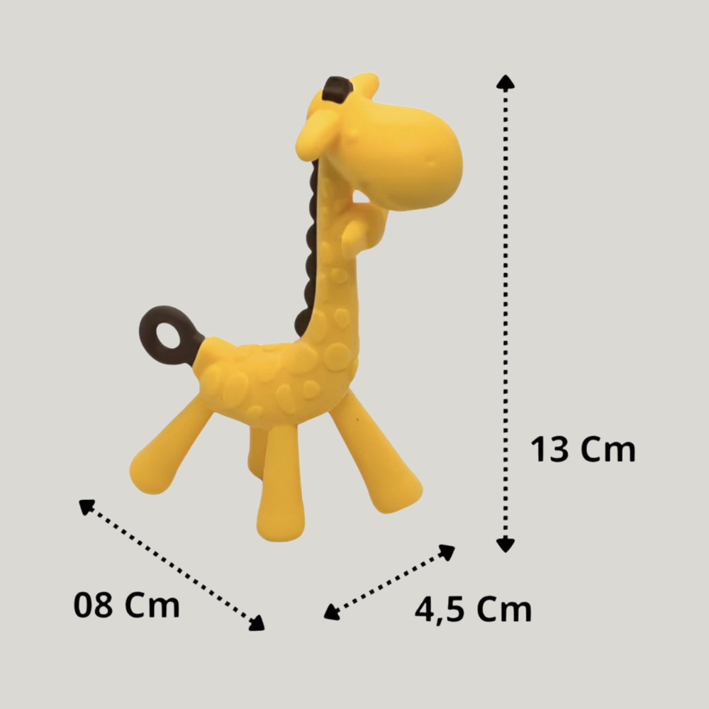 Mordedor Bebê Silicone Calmante  Giraffa