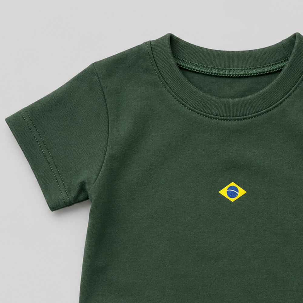 Camisa Brasileirinho Minimal Musgo