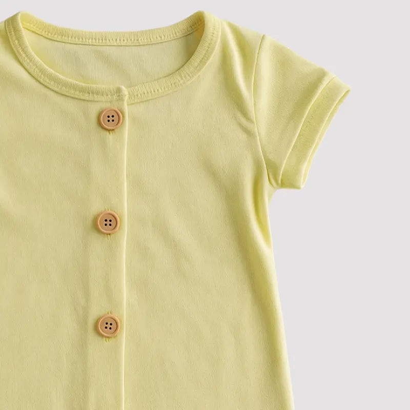 Macacão Bebê Algodão Organic Fresh Amarelo