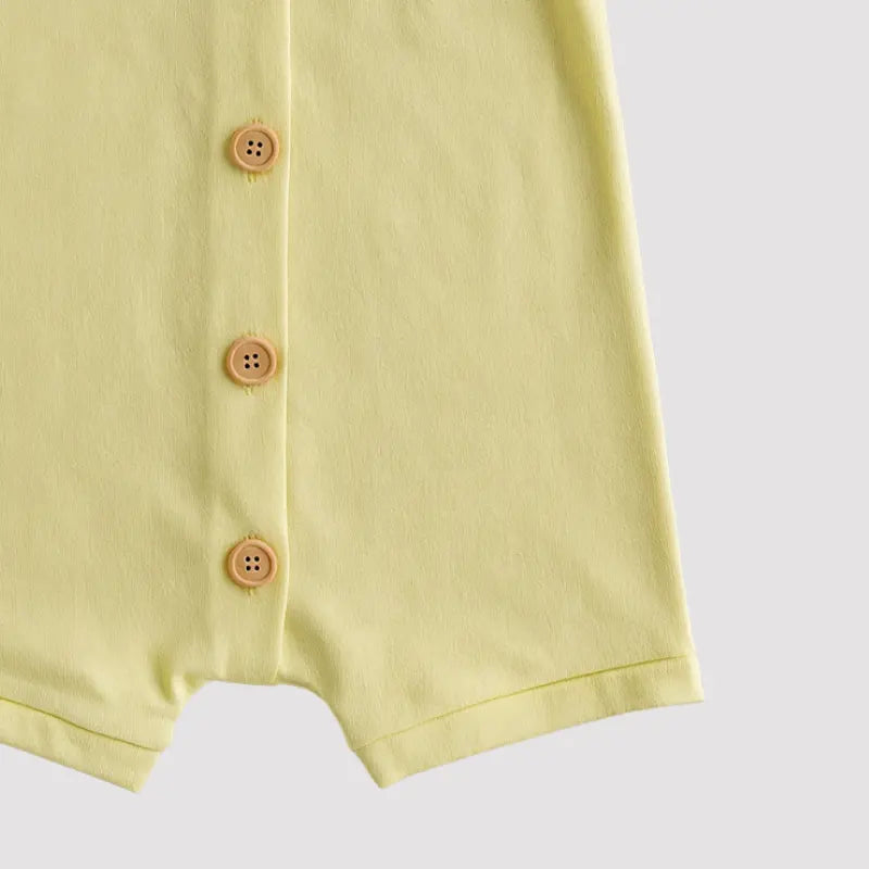 Macacão Bebê Algodão Organic Fresh Amarelo