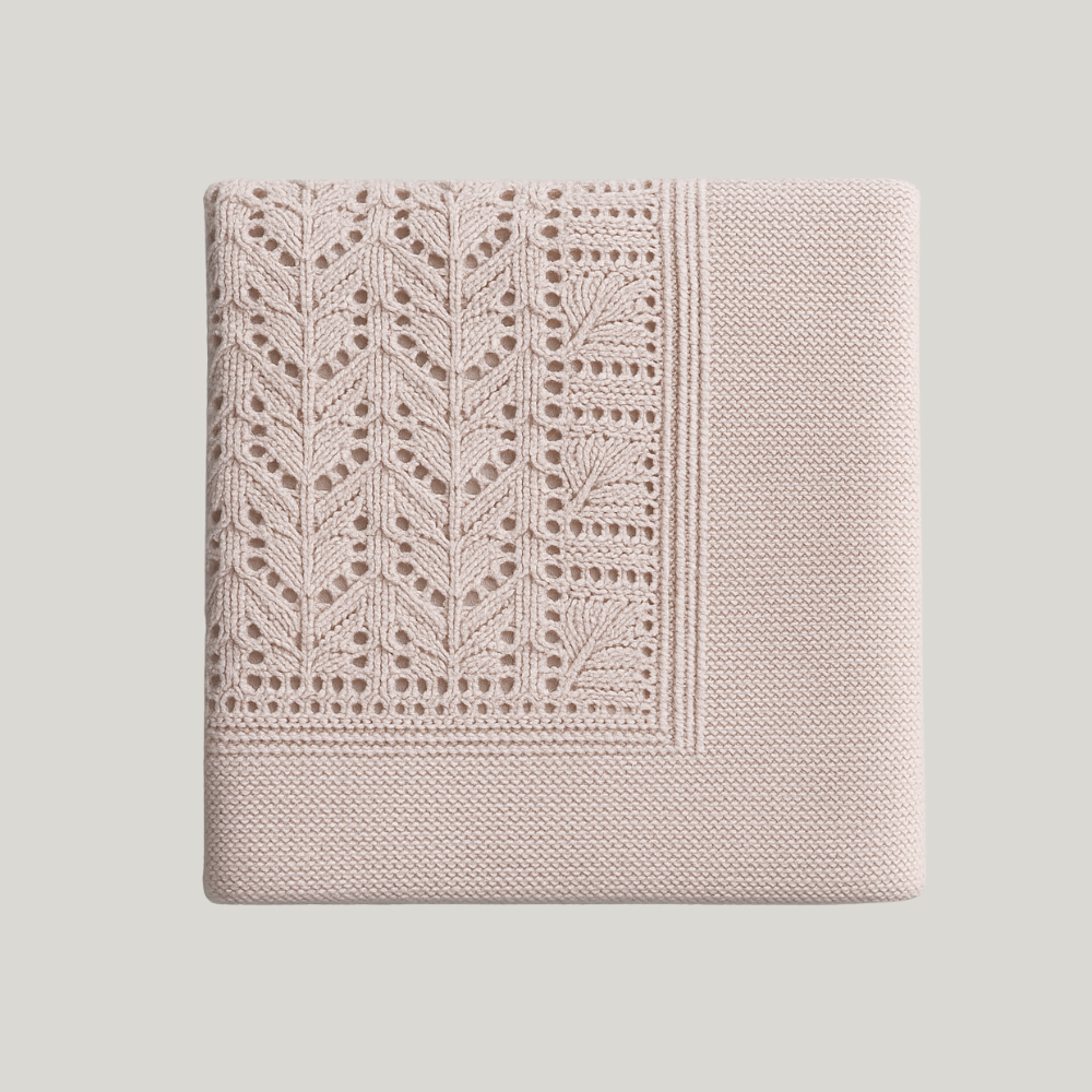 Kit Saída Maternidade Menina Tricot 3 Peças  Estelle Rose