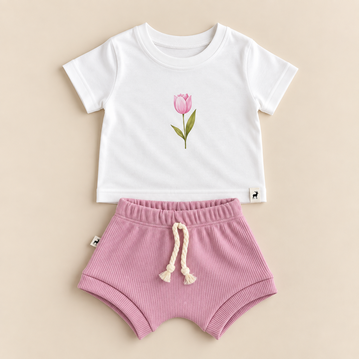 Conjunto Bebê Flower Style Rose