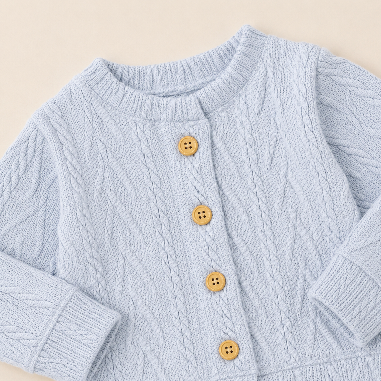 Casaco Bebê Cardigan Cinza