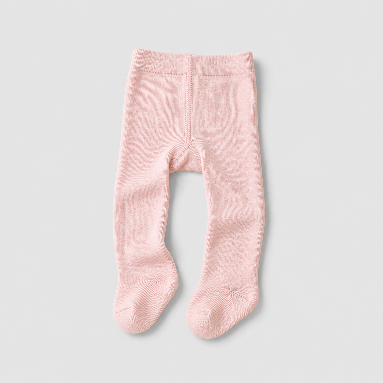 Meia Calça Bebê Fio Duplo Rosa
