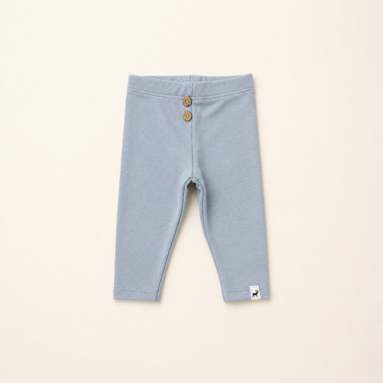 Calça Bebê Algodão Buttons Cinza