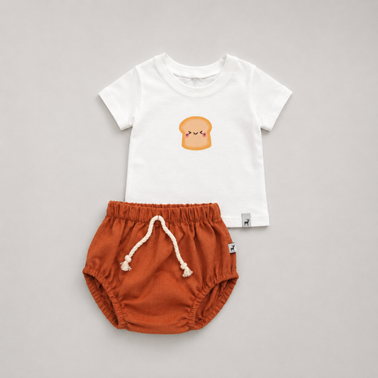 Conjunto Bebê Bread Terra Cota