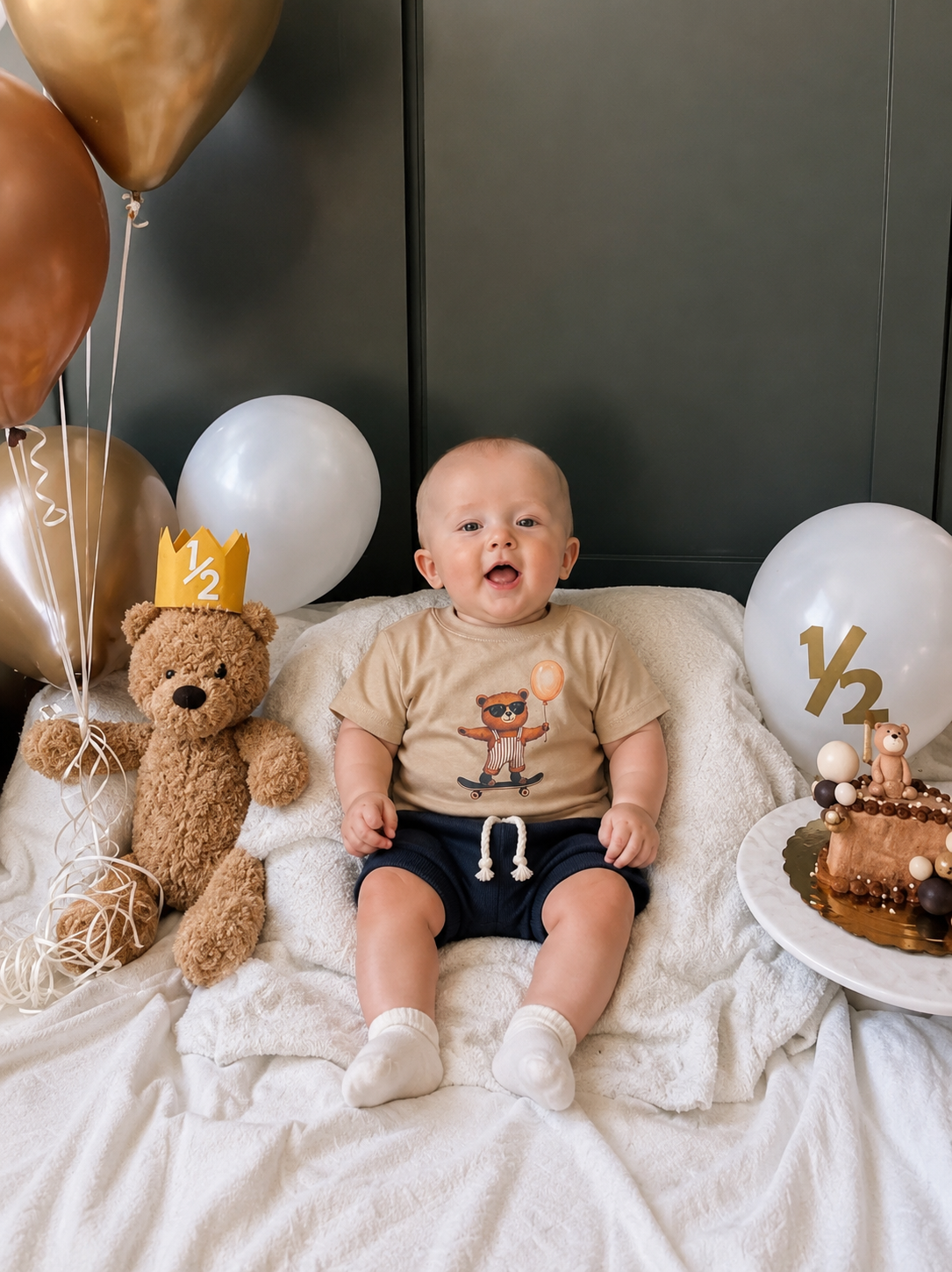 Conjunto Bebê Algodão Teddy Party