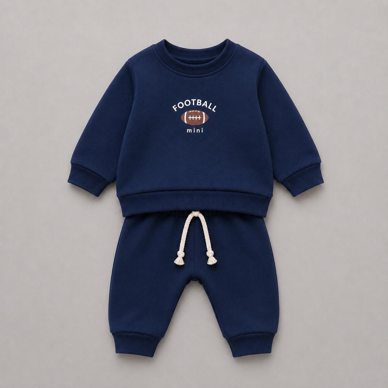 Conjunto Bebê Moletom Comfy Baseball Marinho