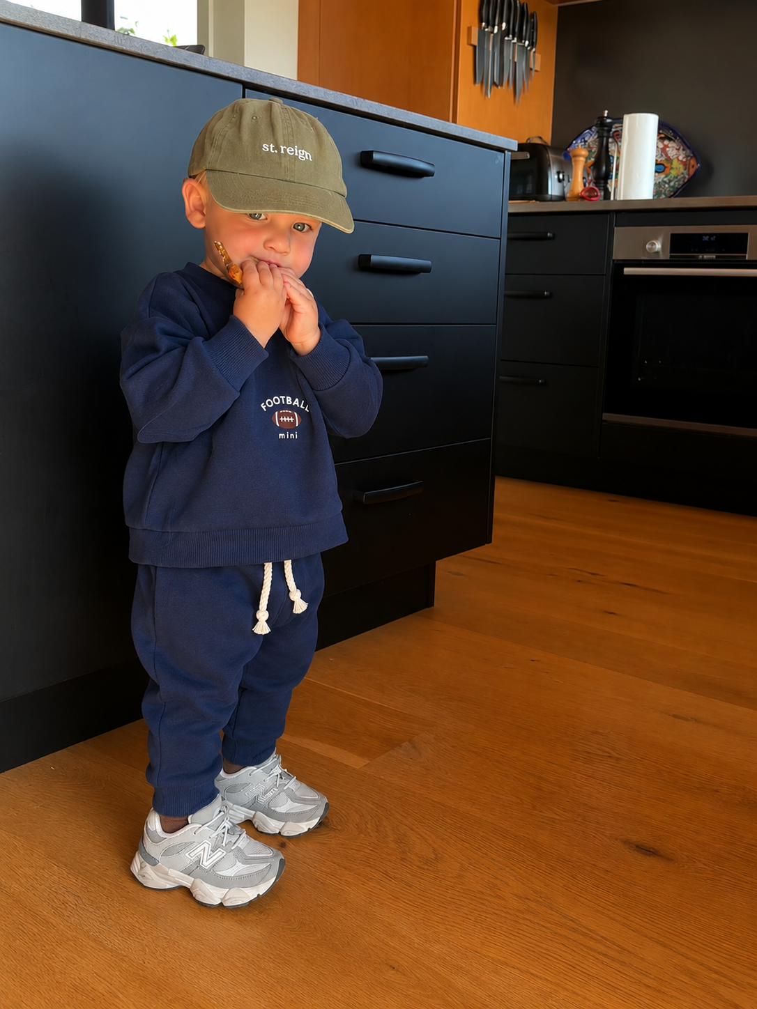 Conjunto Bebê Moletom Comfy Baseball Marinho