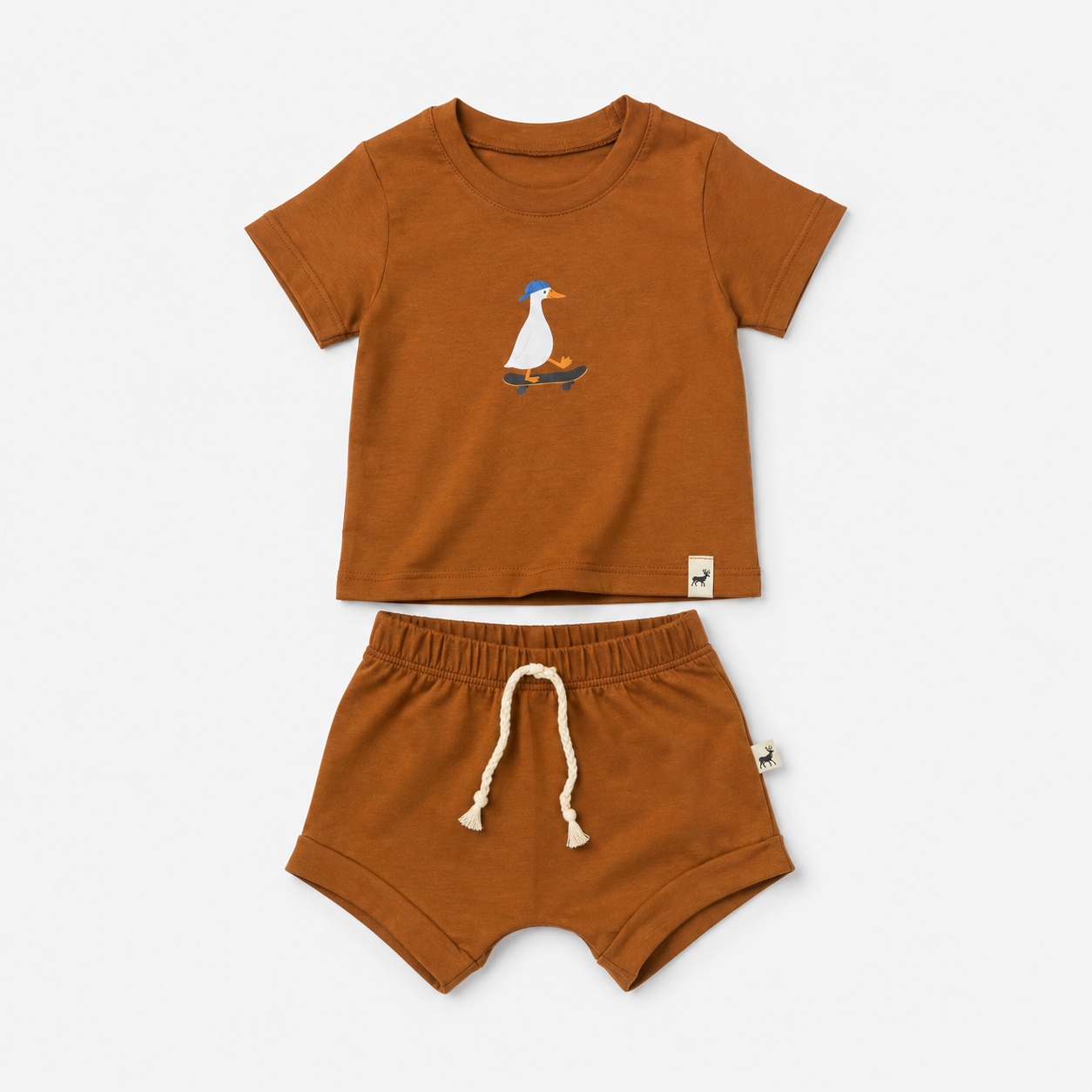 Conjunto Bebê Patinho Style Caramelo