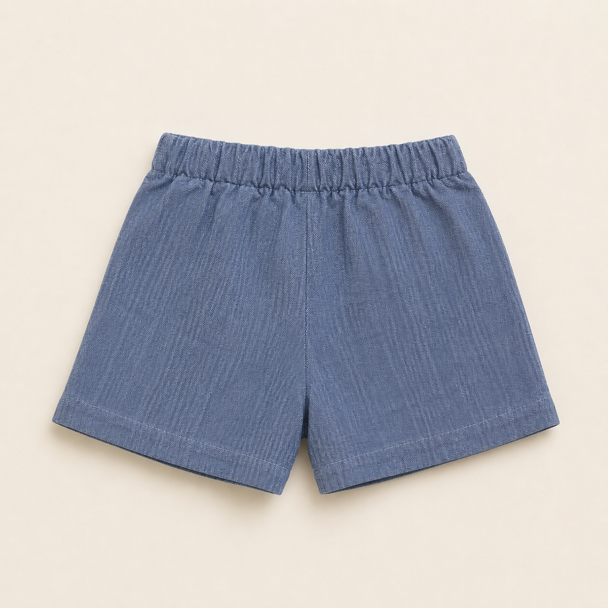 Short Bebê Linho Beach Azul Jeans