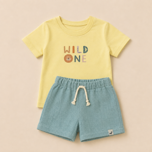 Conjunto Bebê Confort Wild One Yelow