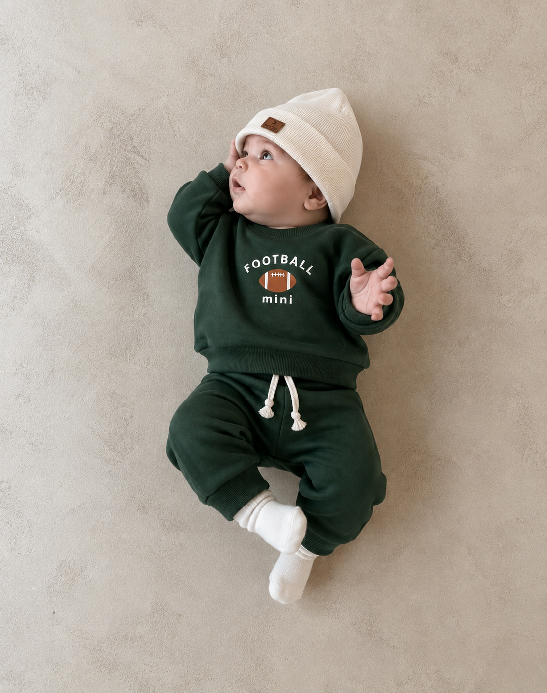Conjunto Bebê Moletom Comfy Baseball Musgo