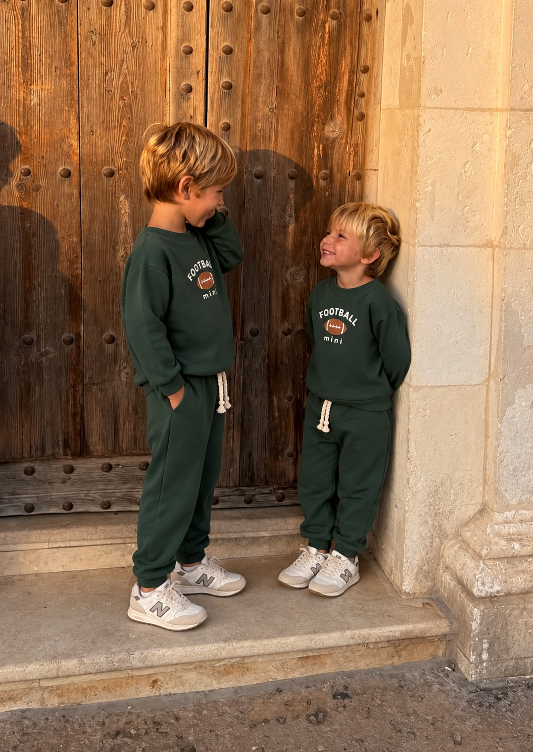 Conjunto Bebê Moletom Comfy Baseball Musgo
