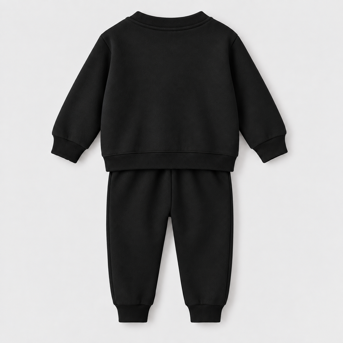 Conjunto Bebê Moletom Comfy Garden Black