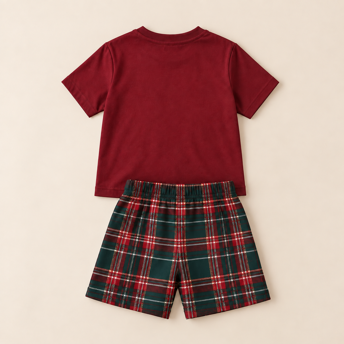 Pijama Bebe Infantil Gingerbread Natal Xadrez