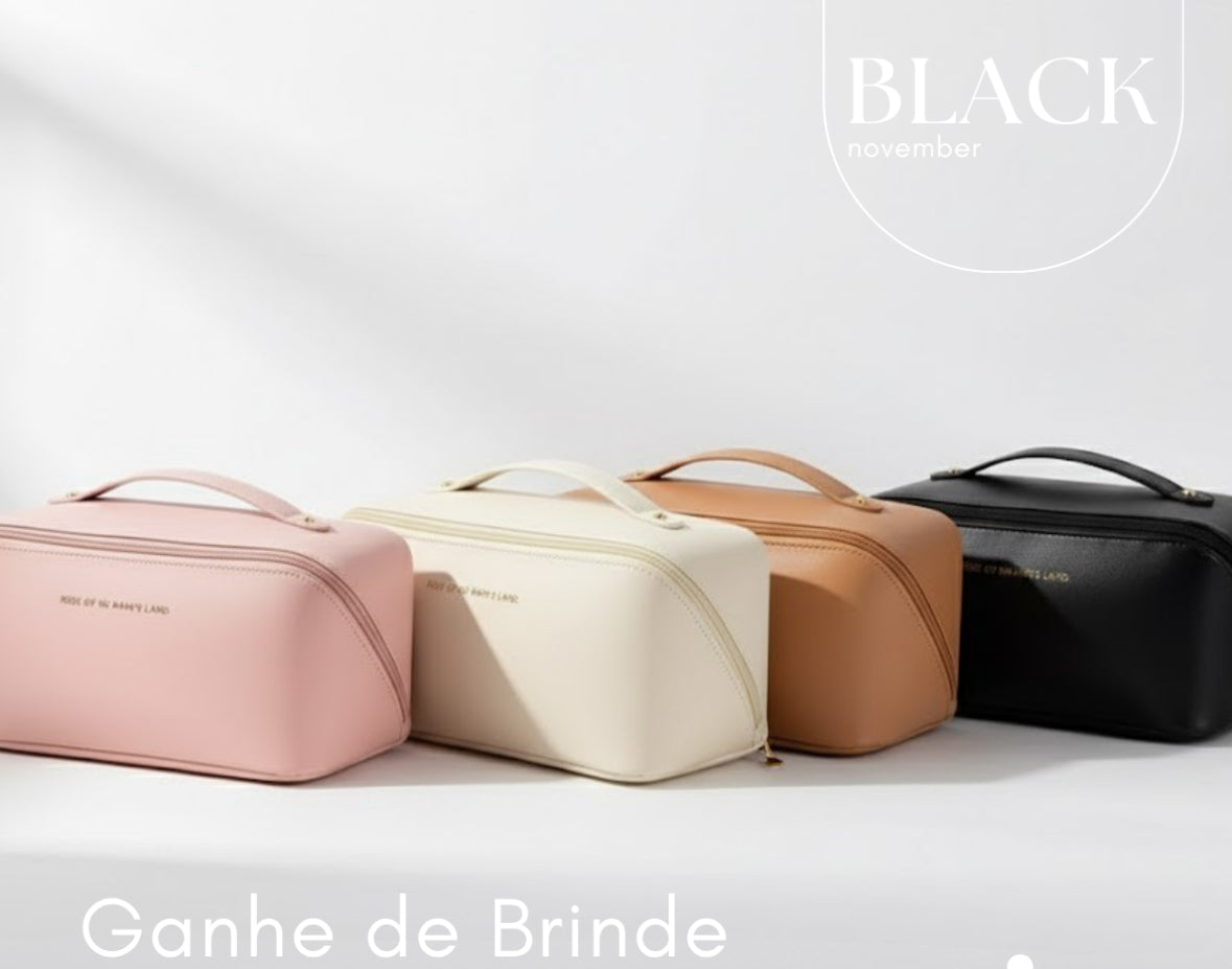 Necessaire c/ divisorias Multifuncional Minimalista Black