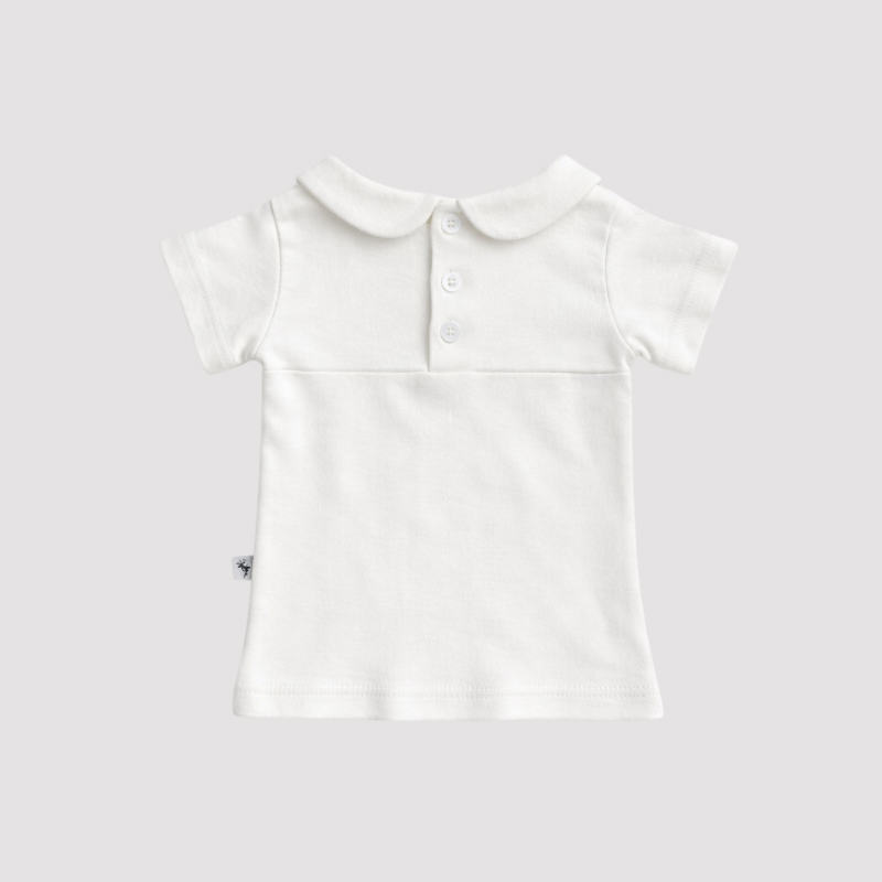 Camisa Bebê Gola Redonda Off White