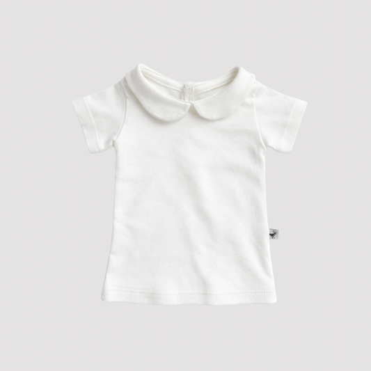 Camisa Bebê Gola Redonda Off White