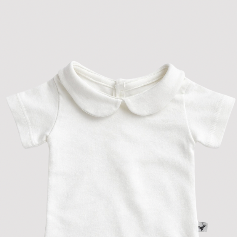 Camisa Bebê Gola Redonda Off White