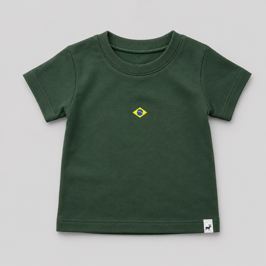 Camisa Brasileirinho Minimal Musgo