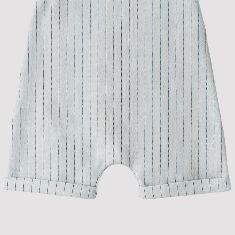 Jardineira Bebe Leif Listras Cinza