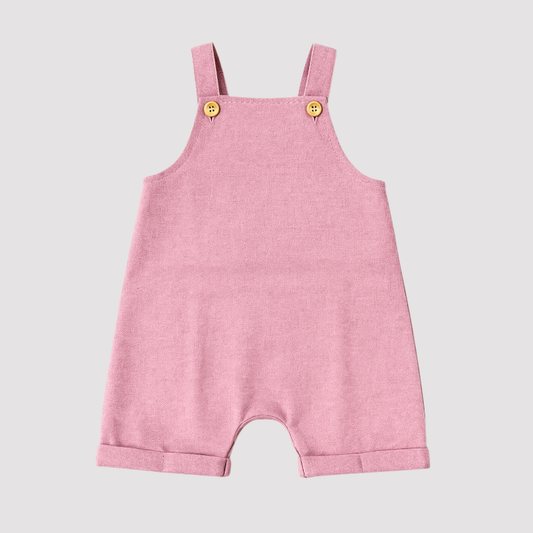 Jardineira Bebê Leif Rosa Bebe