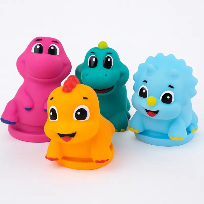 Kit Banho Alegre 4 Peças Anti Stress Dino