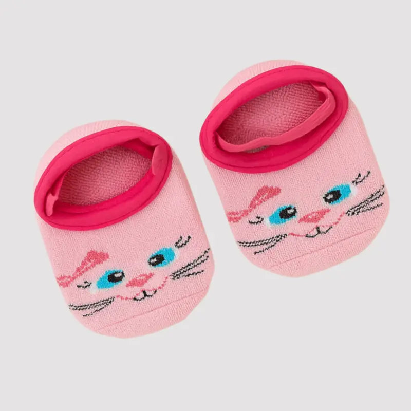 Kit Joelheira Meia Coelinha Rosa