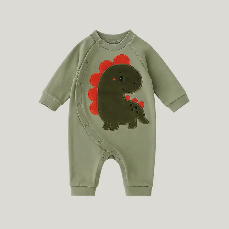 Macacão Algodão Dino Green