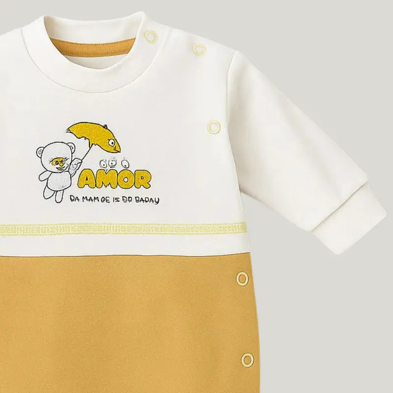 Macacao Amor Da Mamae Yellow