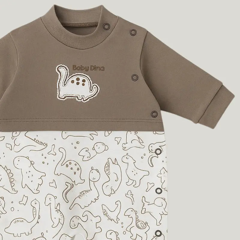 Macacao Dino Brow Algodao