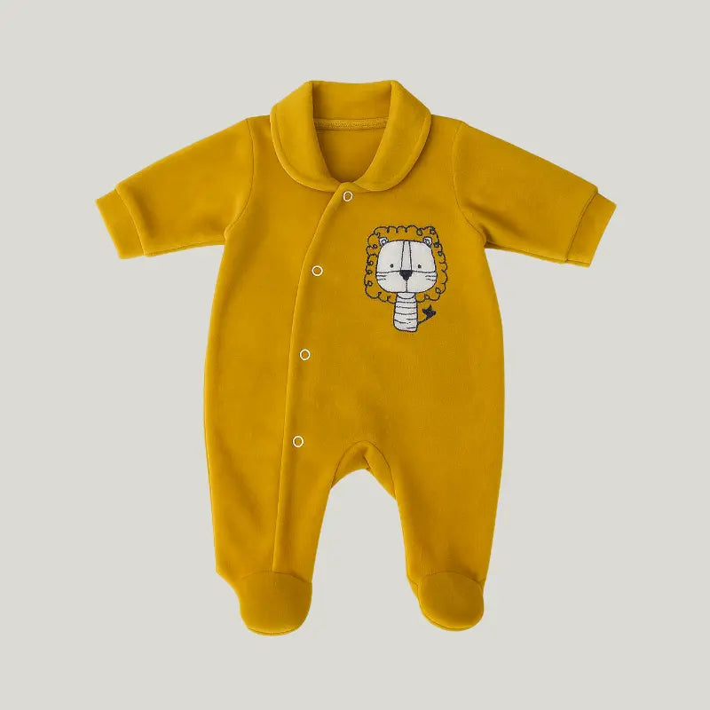 Macacão Plush Lion Mostarda