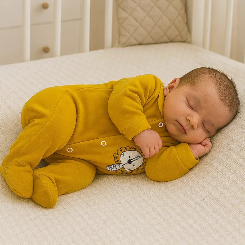 Macacão Plush Lion Mostarda