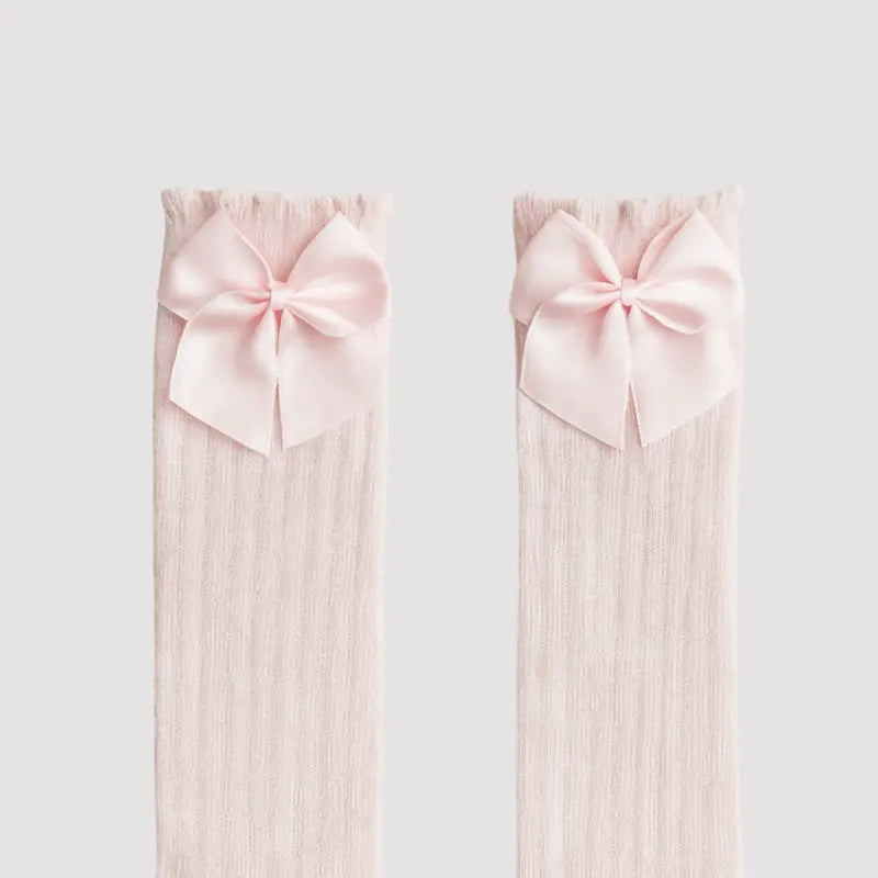 
Meia Algodão Laço 3/4 Rose
