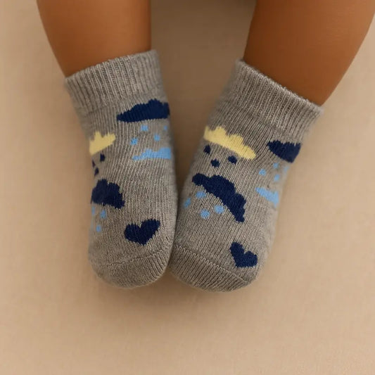 Meia Bebê Cloud Cinza