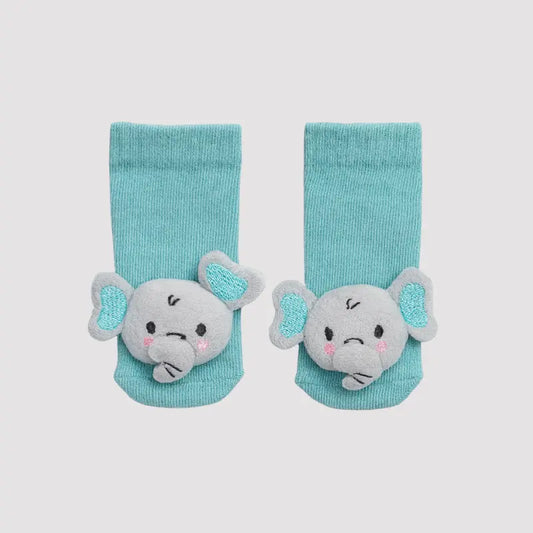 Meia Bebe Elephant Green Sensorial
