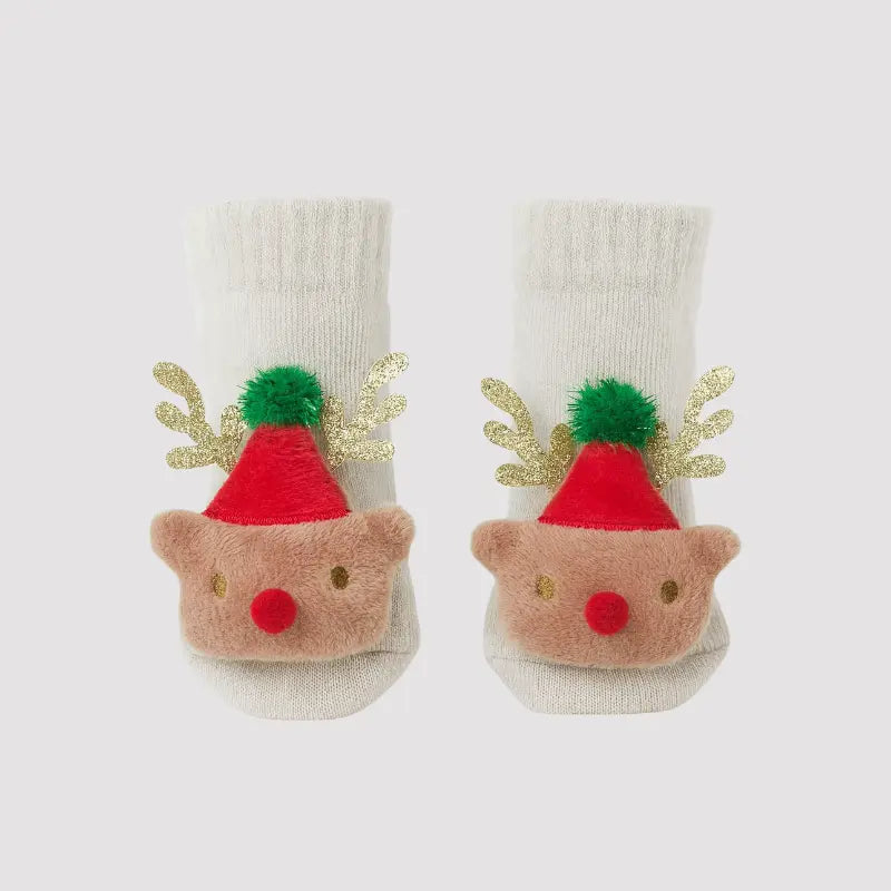 Meia Bebê Vintage Natal Encantado Sensorial