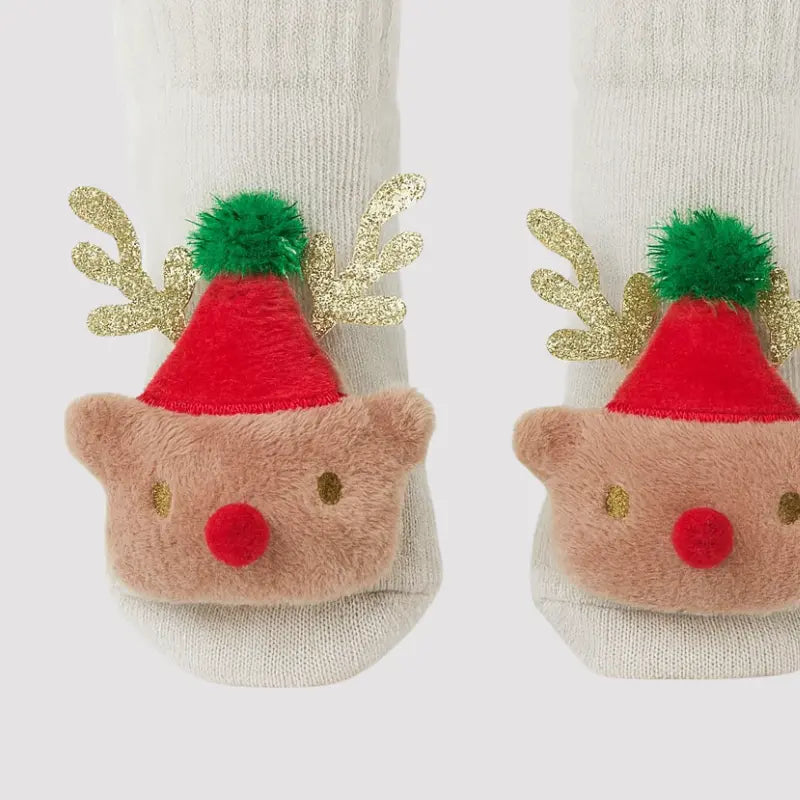 Meia Bebe Vintage Natal Encantado Sensorial